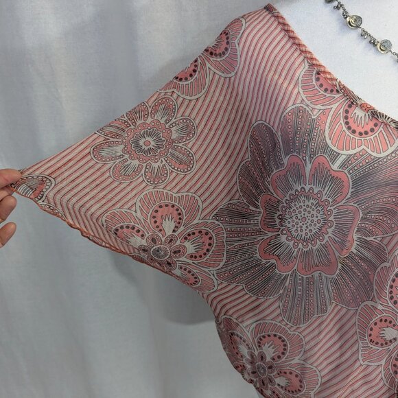 Laundry by Shelli Segal Size XS 100% Silk Sheer Top - Picture 3 of 16